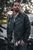 Unik Classic Leather Motorcycle Jacket W/ Removable Belt