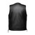 Clean single panel back side lace leather motorcycle vest ready for club patches
