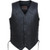 UNIK Premium Men's Leather Motorcycle Vest: Cowhide, Side Lace