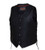 Premium Men's Leather Motorcycle Vest - Side Lace