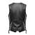 Unik Ladies Zip-Front Leather Vest Showing Adjustable Side Lace and Premium Leather Texture