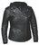 Unik 3-in-1 Women's Leather Motorcycle Jacket with removable black hoodie and premium lambskin