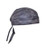 distressed gray leather motorcycle head wrap