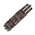 USA-made retro brown leather wide watch band with 3-strap buckle design