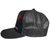 Side view of Diesel to Dust trucker hat showing mesh back and structured crown
