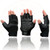 Summer Mesh & Leather Motorcycle Fingerless Gloves