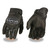 Milwaukee Leather perforated leather hard-knuckle motorcycle gloves – front view with breathable design and secure wrist closure
