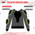 UNIK men's black armored motorcycle shirt with kevlar