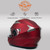 Milwaukee Motorcycle Helmets, Red Ionized Modular