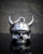 Viking Skull 3D Motorcycle Guardian Bell in pewter with horned helmet and braided beard Viking Skull 3D Motorcycle Guardian Bell in pewter with horned helmet and braided beard