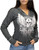 Liberty Wear Classic Legends Winged Skull Blingy Hoodie with Rhinestone Accents