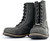 Full-Grain 2.2mm Thick Cowhide Leather on Milwaukee Leather Men's Antique Black Motorcycle Boots