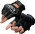 Men's Hard Knuckle Leather Fingerless Motorcycle Gloves