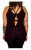 Back view of Liberty Wear Rhinestone Freedom Skull Biker Tank showcasing open back design