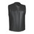 Unik Blackout Men's Zip Motorcycle Vest, Concealed Carry