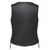 Black-and-White Paisley Interior Lining on Unik Lambskin Biker Vest