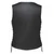 Black-and-White Paisley Interior Lining on Unik Lambskin Biker Vest