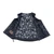 Womens Paisley Lined Leather Motorcycle Vest