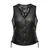 Unik Women's Paisley Lined Leather Motorcycle Vest
