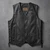 Unik El Paso Men's Leather Motorcycle Vest w/ Side Lace