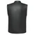 Back View of Unik Premium Leather Motorcycle Club Vest