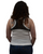 Back view of Ladies Wild Bling Motorcycle Tank by Liberty Wear, showcasing racerback design