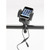 Motorcycle phone holder and USB charger combo mounted on handlebars Motorcycle phone holder and USB charger combo mounted on handlebars