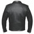 Unik Brando concealed carry motorcycle jacket—smooth black leather back