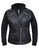 Ladies Biker Vest w/ Hoodie Combo Jacket by Unik