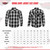 Protective Kevlar motorcycle flannel shirt for bikers with removable armor and snap front