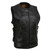 ladies leather motorcycle SWAT vest Milwaukee Leather front view