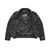 UNIK black leather motorcycle jacket for men