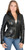 Ladies Lambskin Leather Hooded Jacket By Milwaukee Leather