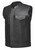 Leather Motorcycle Vest by Unik with paisley lining and concealed carry pockets