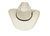 Lone Star Parker Unisex White Straw Western Hat