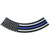 Small Thin Blue Line Flag Patch, Bottom Rocker Biker Patches
