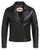 Unik Ladies Distressed Brown Leather Motorcycle Jacket