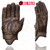 Vintage brown leather motorcycle gloves for bikers