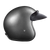 Gun Metal Grey Metallic open face motorcycle helmet by Daytona Helmets