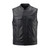 UNIK premium perforated leather biker vest with concealed carry pockets