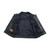 Concealed carry pocket inside mesh lining of men's perforated motorcycle vest