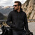Milwaukee Leather men's armored riding hoodie on a model showing a comfortable relaxed fit