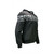 Milwaukee Leather men's armored motorcycle hoodie with reflective skull graphics front view