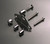 Black motorcycle perch mount drink holder with insulated cup liners