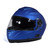 Blue Milwaukee Modular Helmet with Drop Down Sun Visor