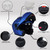 milwaukee breeze blue modular helmet with chin bar flipped up
