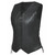 Unik women's leather motorcycle vest with concealed carry
