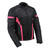 Women’s black and pink motorcycle jacket with removable soft armor