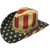 Henschel American Flag Straw Cowboy Hat, Stars & Stripes