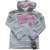 Harley-Davidson Girl's Clothes: Zip Hoodie, Gray & Pink Skulls